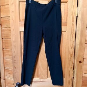 Madison Black Straight-Leg Ponte Pants